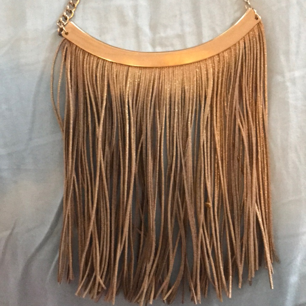 Nordstrom gold tassel necklace